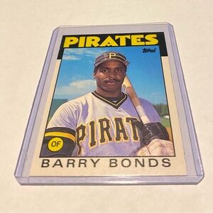 Barry Bonds RC Rookie Rare! 1986 Topps Traded Baseball card #11T Vintage